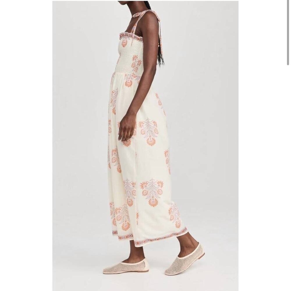 NWT NEW Alix of Bohemia Kaia Papaya Smocked Maxi Dress - Picture 8 of 13